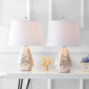Isabella 21" Seashell LED Table Lamp - JONATHAN Y